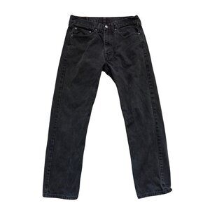 Levi’s 505 Black Straight Leg Jeans 34x32